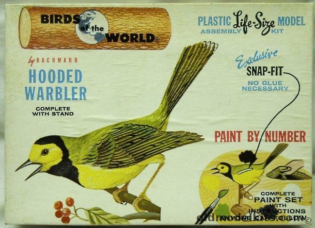 Bachmann 1/1 Birds of the World Hooded Warbler, 9013-100 plastic model kit